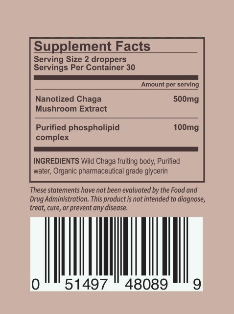 Chaga Mushroom Drops